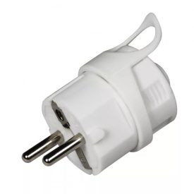 Schuko földelt dugvilla, hátsó bekötésű