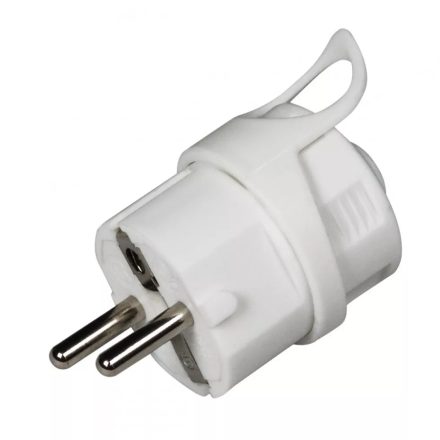 Schuko földelt dugvilla, hátsó bekötésű