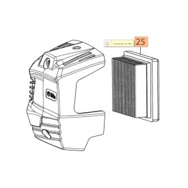   Légszűrő levegőszűrő betét BCH250 BCH400 PPH 250 gépekhez