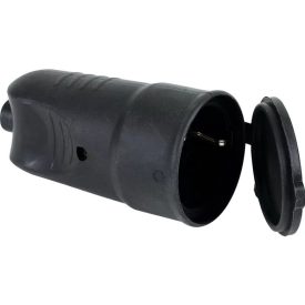 Földelt gumi dugalj fedéllel