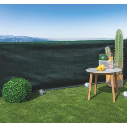 Recynet Plus szőtt árnyékoló háló gomblyukakkal, 1,5 m x 10 m, fekete