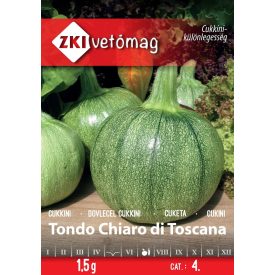 Tondo Chiaro di Toscana kerek cukkini vetőmag, 1,5 g