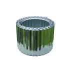 Steely Bordura galvanizált acél ágyásszegély, 14 cm x 6 m, acél színű