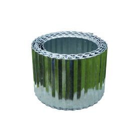   Steely Bordura galvanizált acél ágyásszegély, 14 cm x 6 m, acél színű