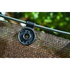 Fixatex kerek rögzítő kapocs szőtt árnyékoló hálókhoz, 10 darab, fekete  