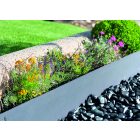 Easy Bordura Extra tartós acél ágyásszegély 1,06 x 0,18 m ezüst 