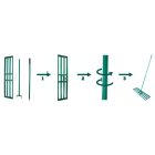 Talajszintező, 106 x 25 cm – 180 cm nyéllel