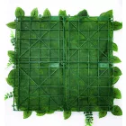 Vert Fresno Printed szintetikus zöldfal, levélmintás, 50 cm x 50 cm, sötétzöld-világoszöld 