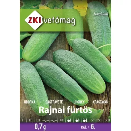 Rajnai fürtös uborka vetőmag, 0,7 g