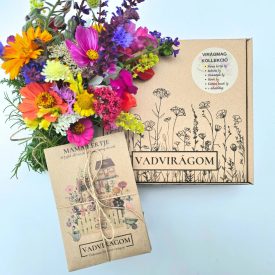 Ajándék kertészeknek-kartondobozos-5 tasak, 21g virágmag