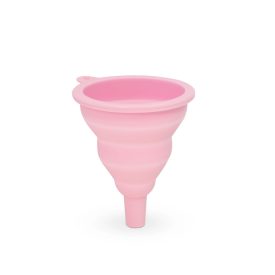Szilikon tölcsér - rózsaszín - 10 x 8 cm 
