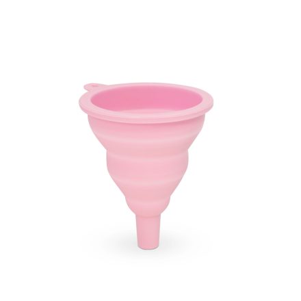 Szilikon tölcsér - rózsaszín - 10 x 8 cm 