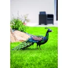 Peacky stilizált dekoratív színes fém páva figura