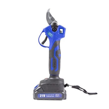 Iris Tools ITSM-100 akkus metszőolló (táska+metszőolló+2 akku+töltő) 21V 