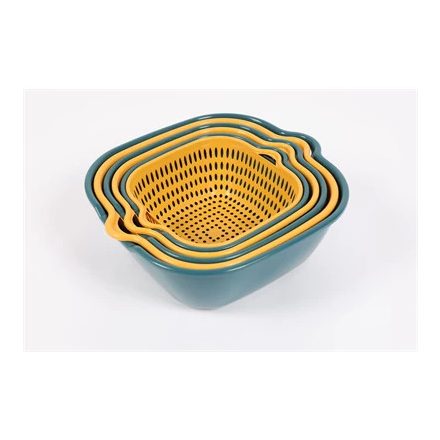 Iris KT-255-G 6 darabos konyhai szűrő-tál szett 