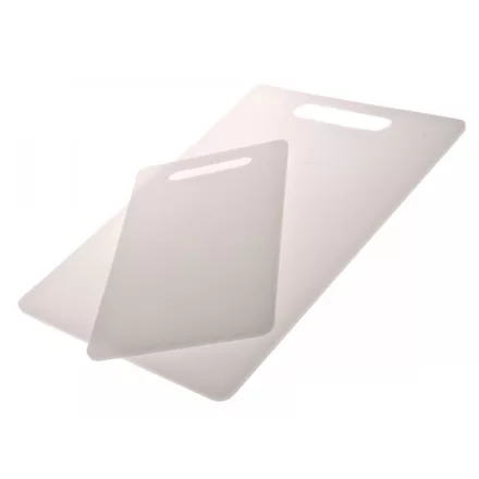 Vágódeszka, műanyag, fehér, 37 x 23 cm, közép (nőci)