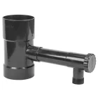 Szelepes esővízgyűjtő, 90 mm / KM 1", grafit (K24) 