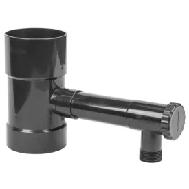 Szelepes esővízgyűjtő, 90 mm / KM 1", grafit (K24) 