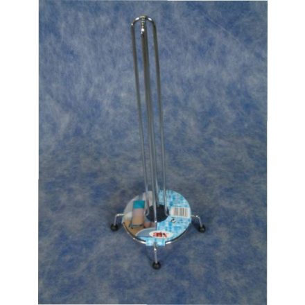 Wc papírtekercs tartó, álló, krómozott