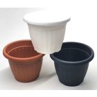 Dísz cserép, 20 cm, antracit