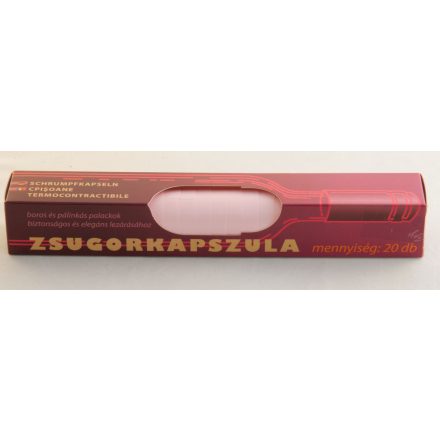 Dugó kapszula, PVC, cseresznyevirág, 20 db/cs