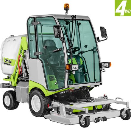 GRILLO magas ürítésű frontkaszás fűnyíró traktor FD 13.09 4WD ( Vágóasztallal, kabinnal)