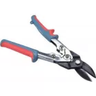 Lemezvágó olló bal+egyenes vágáshoz, 255 mm